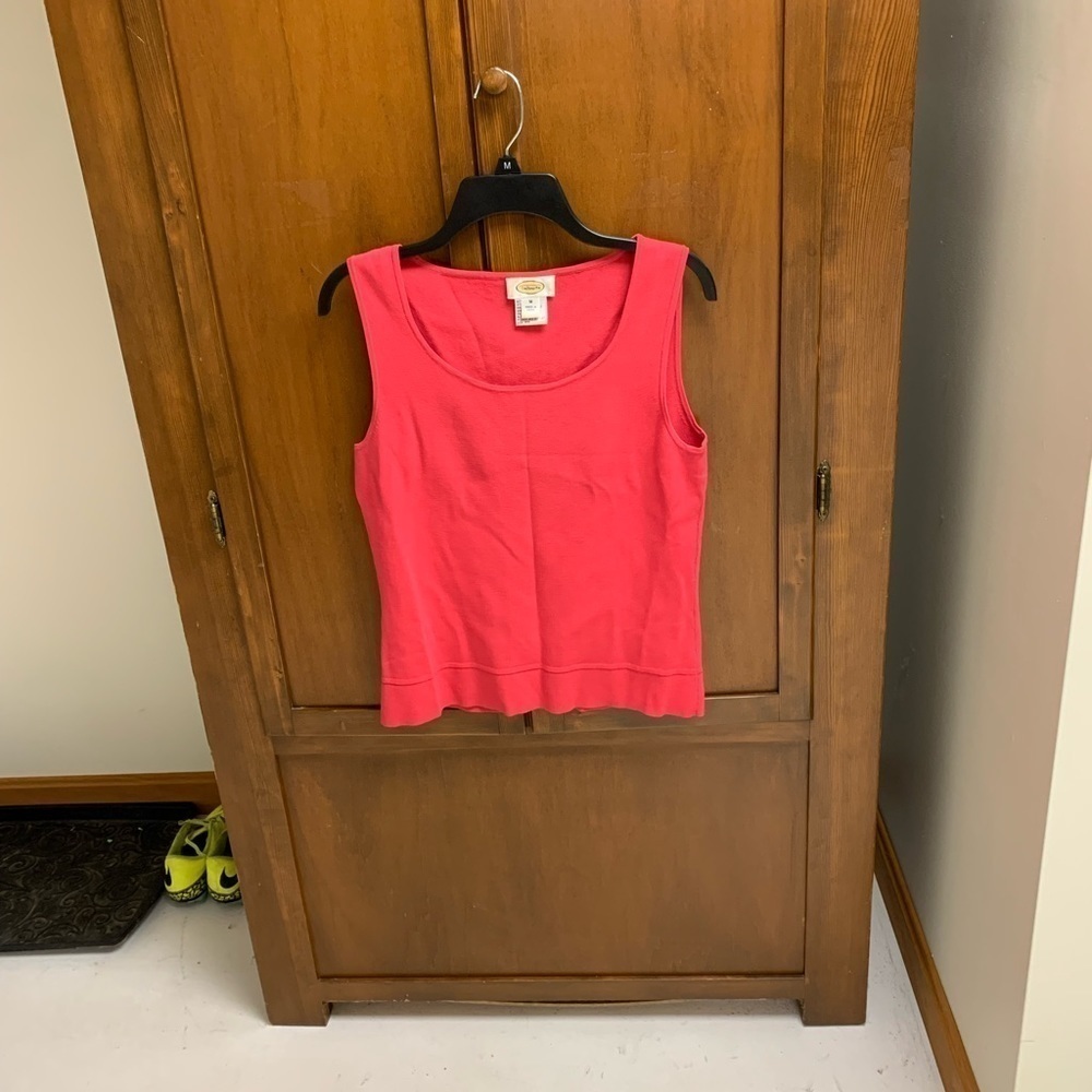 Talbots tank top layering shell blouse MED 17 in pit stretchy rayon nylon